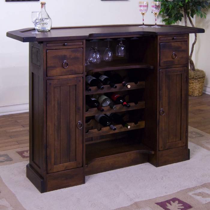 Contemporary Industrial Wine Cabinet Wine Rack Unit for Home Bar 31.5 ... Home bar furniture set with built-in wine rack