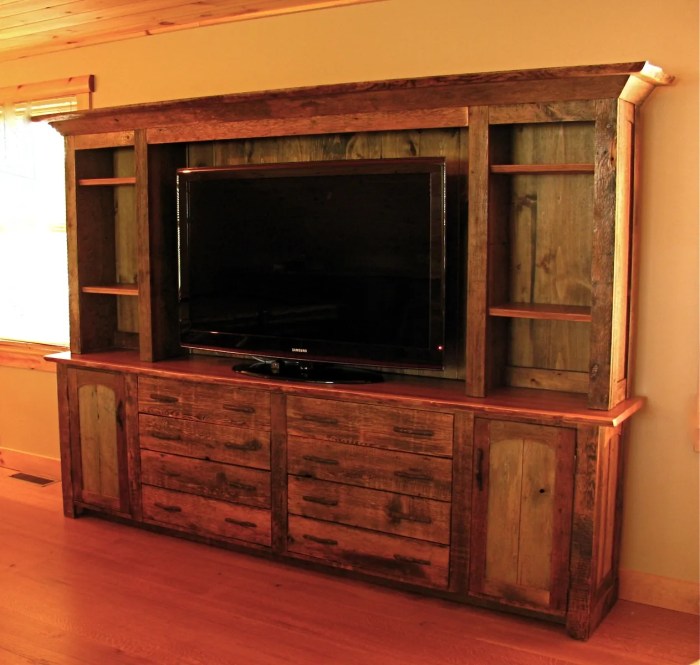 Custom Made Rustic Entertainment Center by Custom Rustic Furniture by ... Rustic entertainment center furniture for TVs