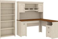 Bush Business Furniture Bush Furniture Fairview L Shaped Desk with ... L-shaped desk furniture with hutch