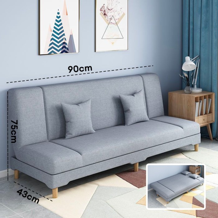 YJ Foldable Sofa Folding Sofa Sofa Bed Sofa Murah Multifunctional Sofa ... Fold-flat guest sofa furniture for small rooms