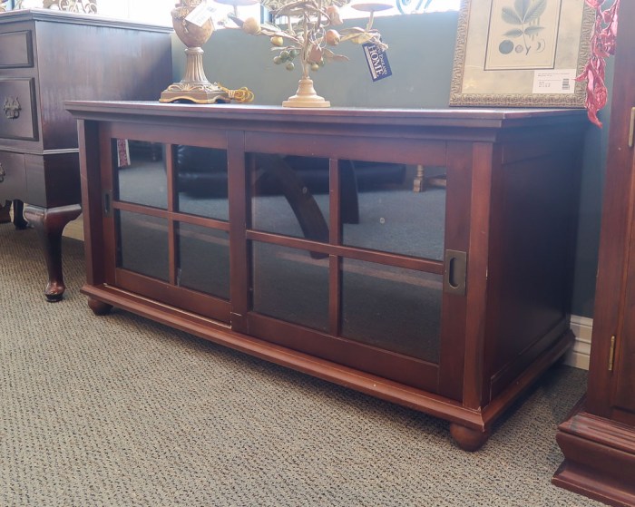 Sliding Door Media Console | New England Home Furniture Consignment Sliding Door Media Console | New England Home Furniture Consignment
