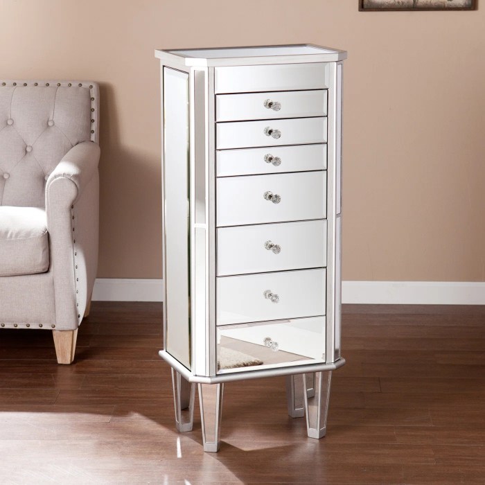 New Vintage Standing Mirror Jewelry Armoire With Lock - Buy Mirror ... Mirrored jewelry armoire furniture tall