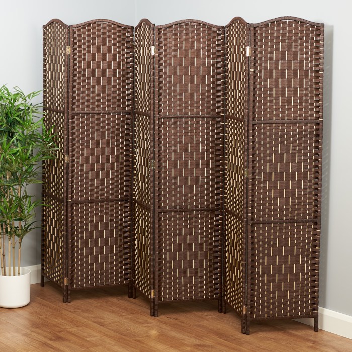 Folding room divider screen furniture panels