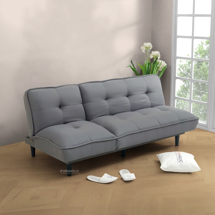 Jual IFURNHOLIC Gerry 2 Way Sofa Bed Minimalis Ruang Tamu | Sofa Lipat ... Fold-flat guest sofa furniture for small rooms