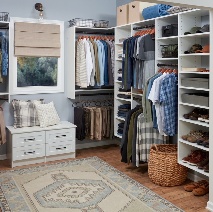 Modular closet organization furniture system