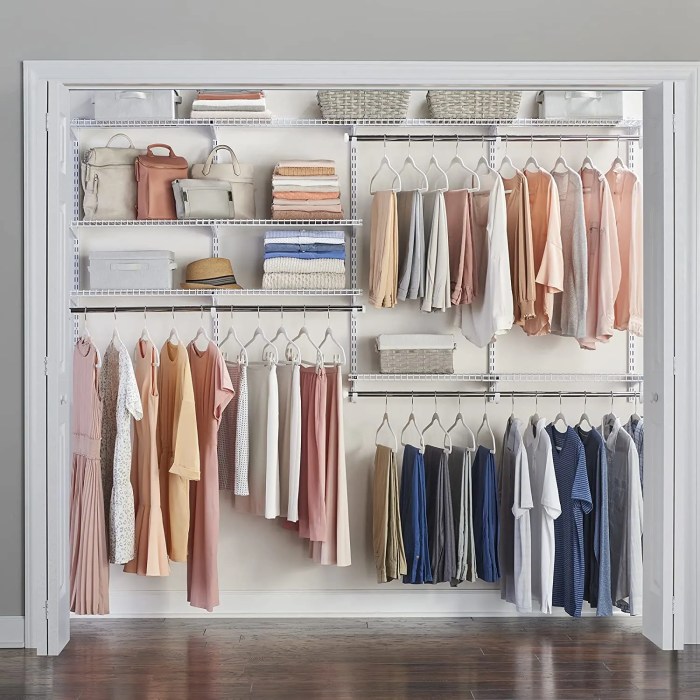 Modular closet organization furniture system